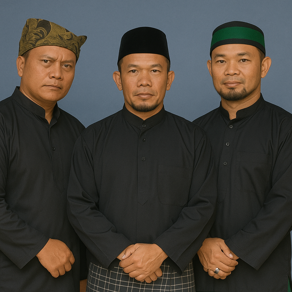 Ari Kumango (kiri), Roni Pak Cik (Tengah), dan Iis Zamora Putra (Kanan)